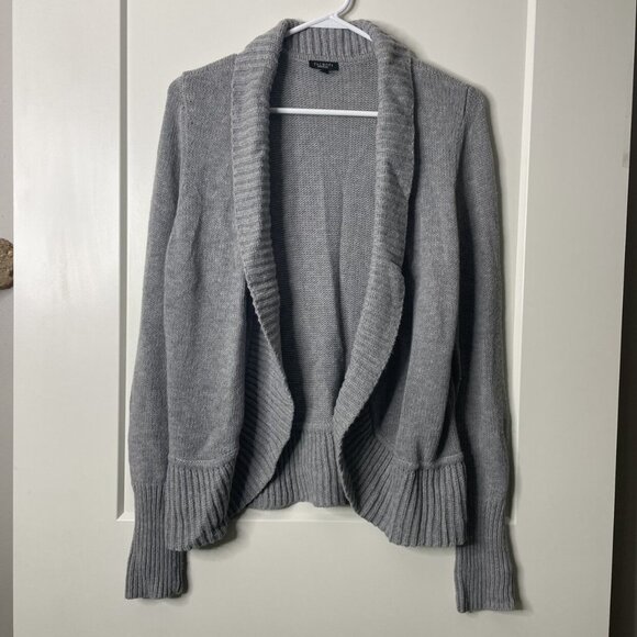 Women’s Talbots Gray Open Cardigan Sweater Size Small - Picture 2 of 6